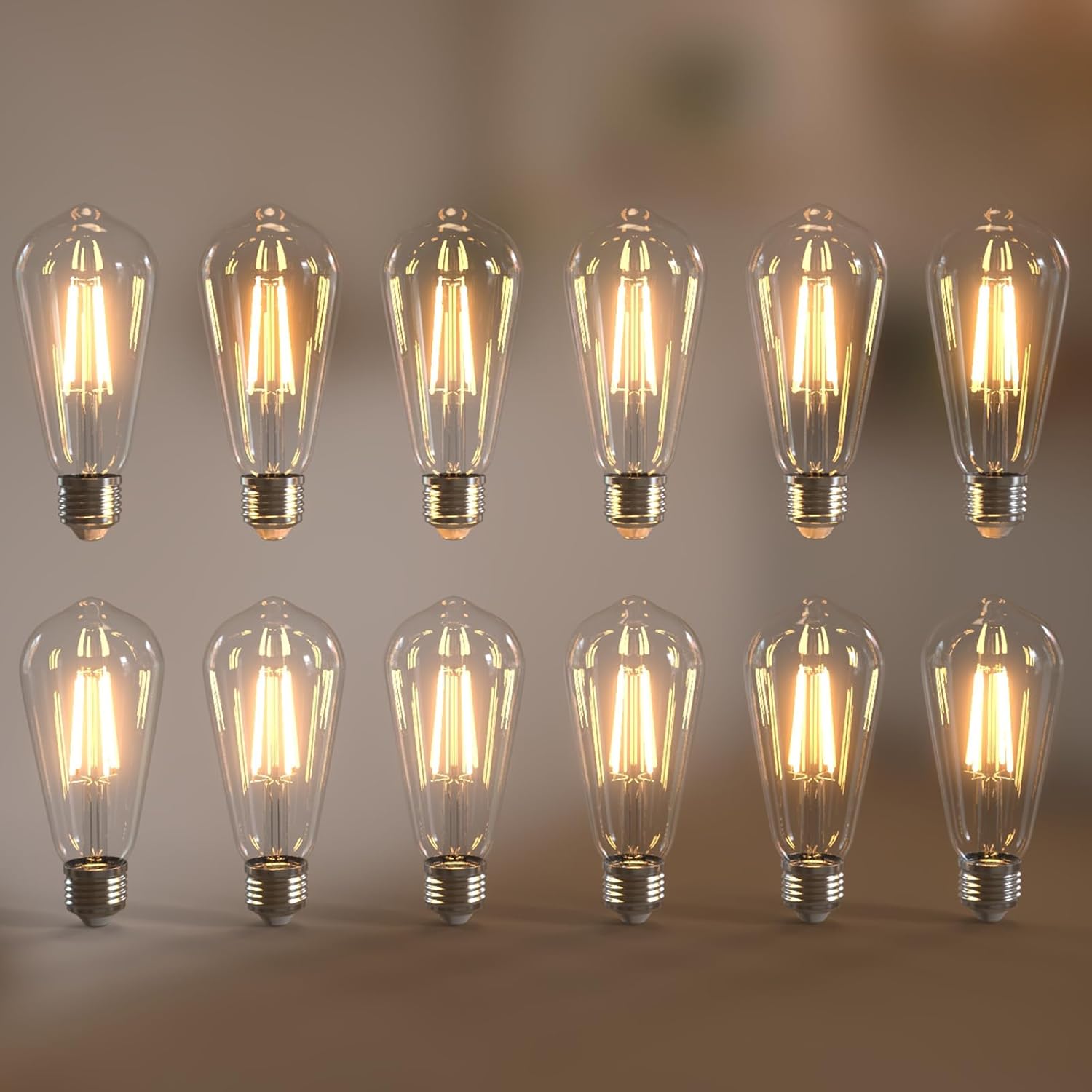 Edison Bulbs 6W E26 LED Bulb 60 Watt Equivalent for Home Use