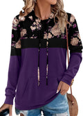 Angerella Hoodies for Women Camo Leopard Print Pullover - Cozy floral