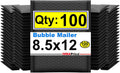 iMBAPrice 8.5x12 Black Poly Bubble Mailers 100-Pack - Durable