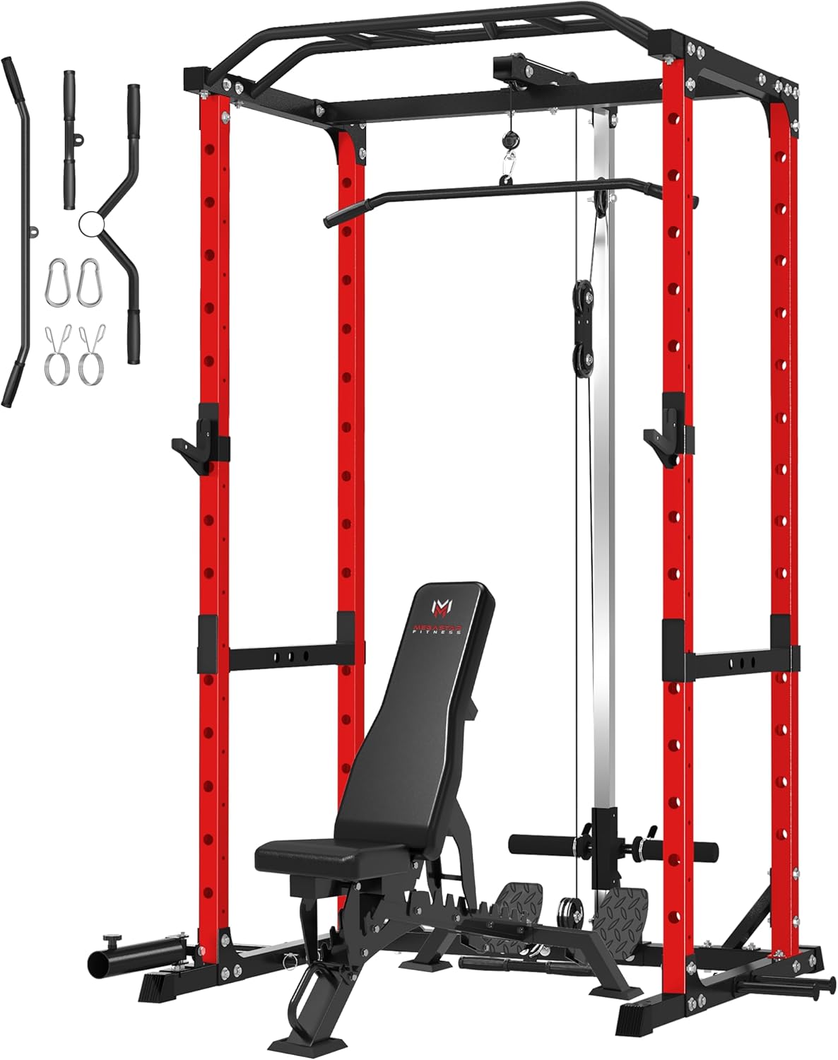 MEGASTAR Power Cage: 1600LBS Capacity, Ultimate Home Gym