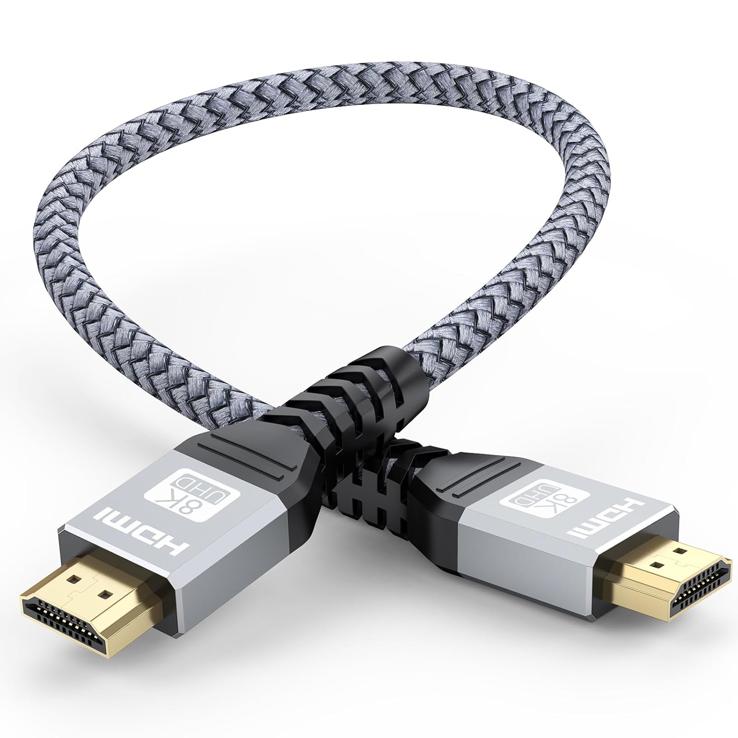 Ultra High-Speed 1FT HDMI 2.1 Cable - 8K@60Hz, 48Gbps