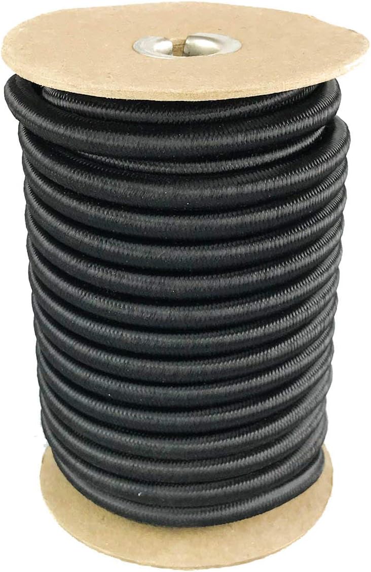 Elastic Bungee Cord for Tie Downs and DIY Projects - 50 or 100 Feet