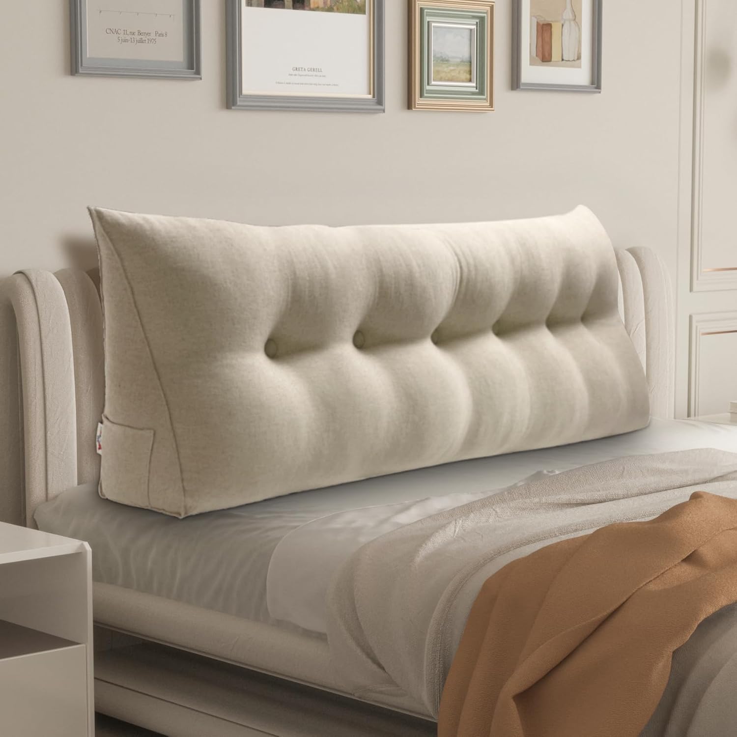 WOWMAX Triangular Bed Wedge Pillow for Comfort and Support
