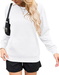 AUSELILY Womens Long Sleeve Sweatshirt Casual Crewneck Pullover dress