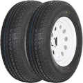 ST205/75R15 Radial Trailer Tire 10PR with 15ft White Wheel - Load