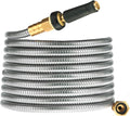 Expandable Metal Garden Hose 75 FT - Heavy Duty Flexible Hose