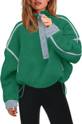 Panadila Womens Half Zip Sherpa Fleece Pullover - Soft (Style 317C)