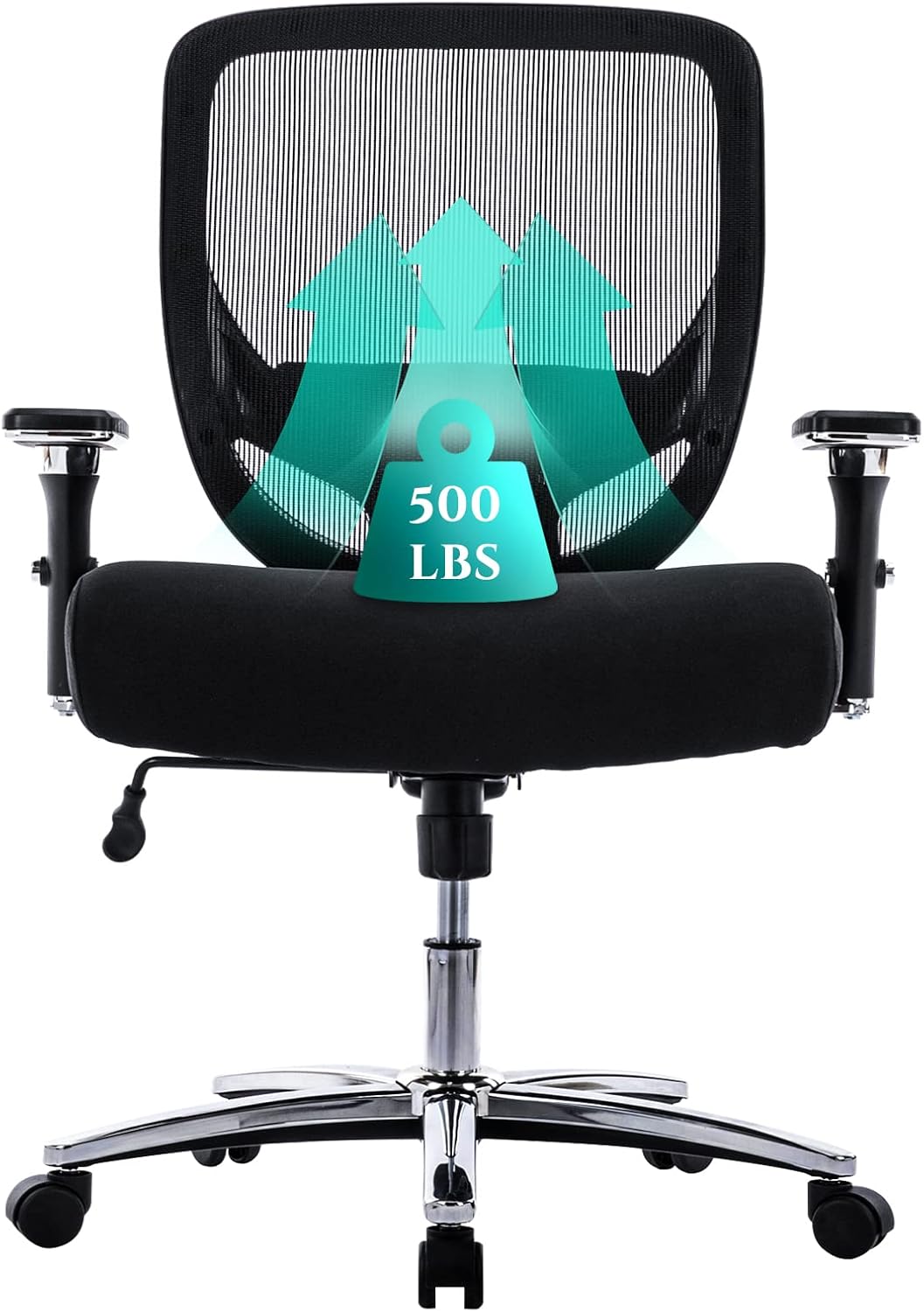 COLAMY Big & Tall Mesh Office Chair 500lbs, Ergo Support