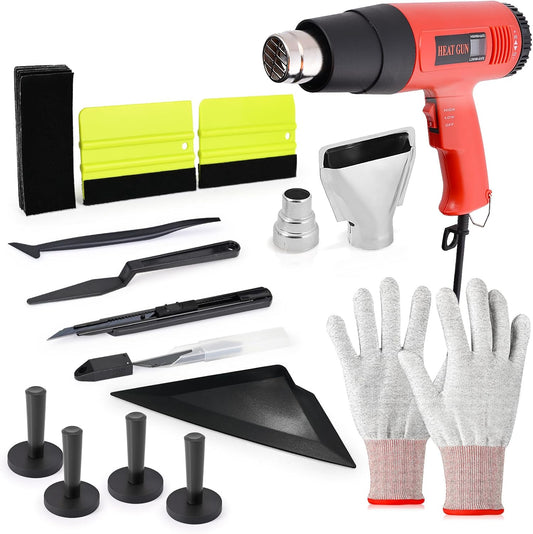 EHDIS Window Tint Kit with Heat Gun and Vinyl Wrap Tools