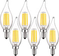 LUXRITE Vintage Candelabra LED Bulb 60W Equivalent - Dimmable 3000K