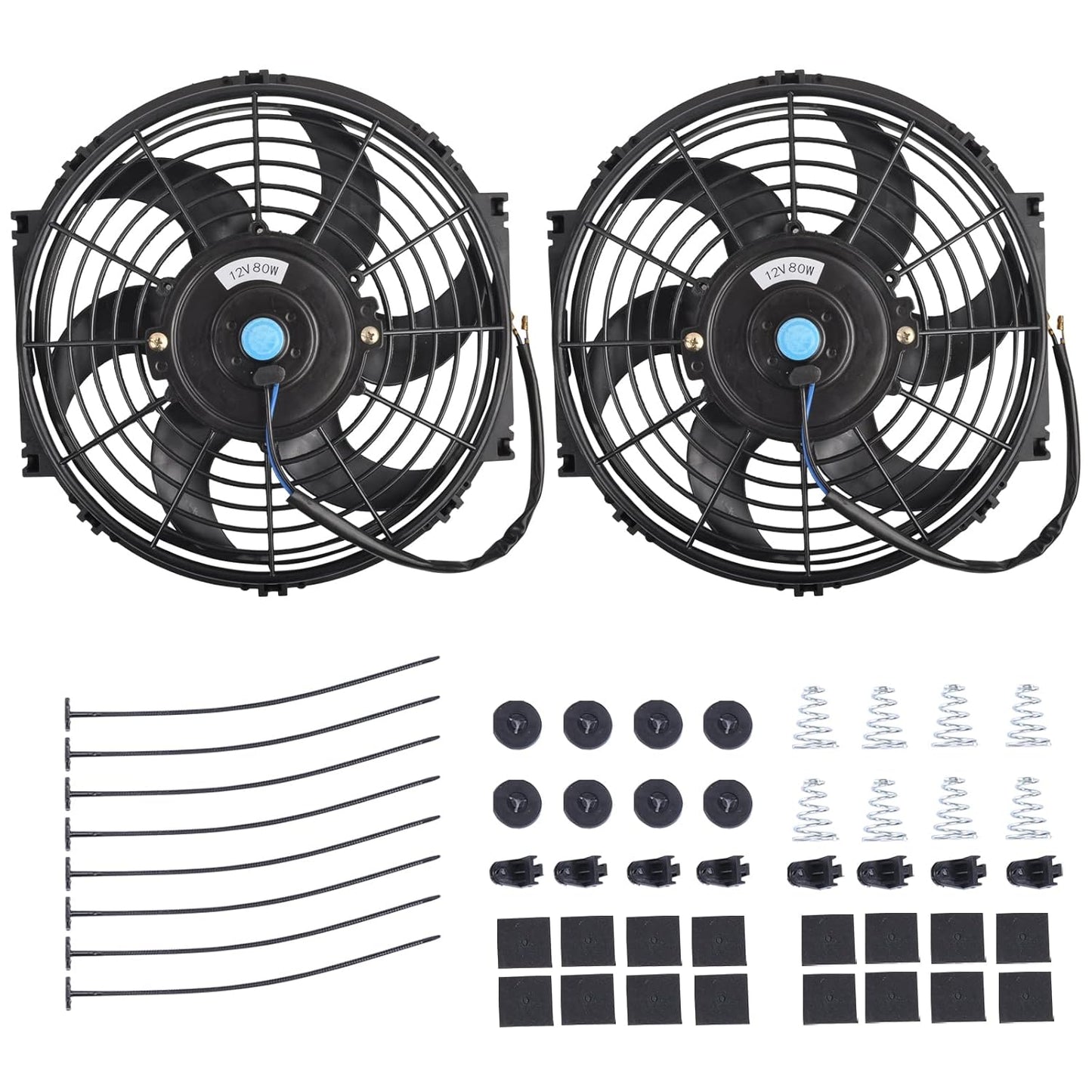 10 Inch Electric Radiator Cooling Fan Assembly Kit for Vehicles
