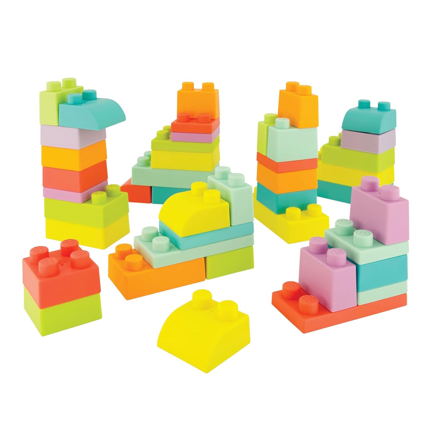 Infantino Super Soft 1st Building Blocks Jumbo Playset for Fun