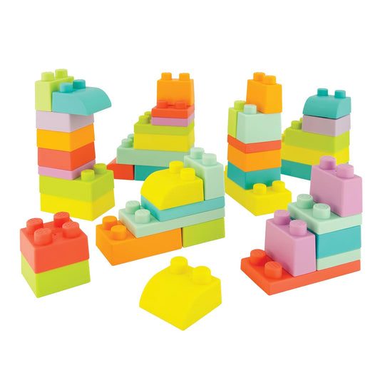 Infantino Super Soft 1st Building Blocks Jumbo Playset for Fun