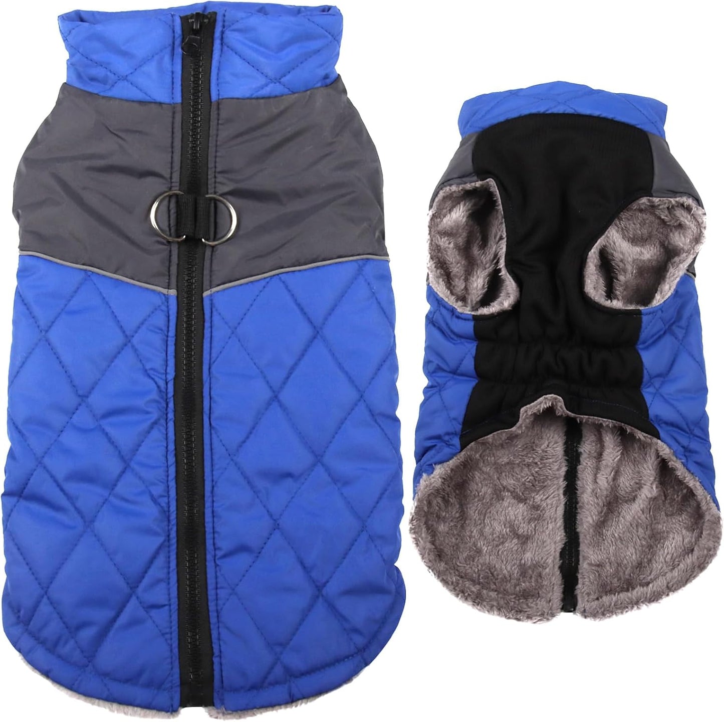 Warm Fleece Dog Coats for Medium Dogs - Waterproof Puppy Jacket