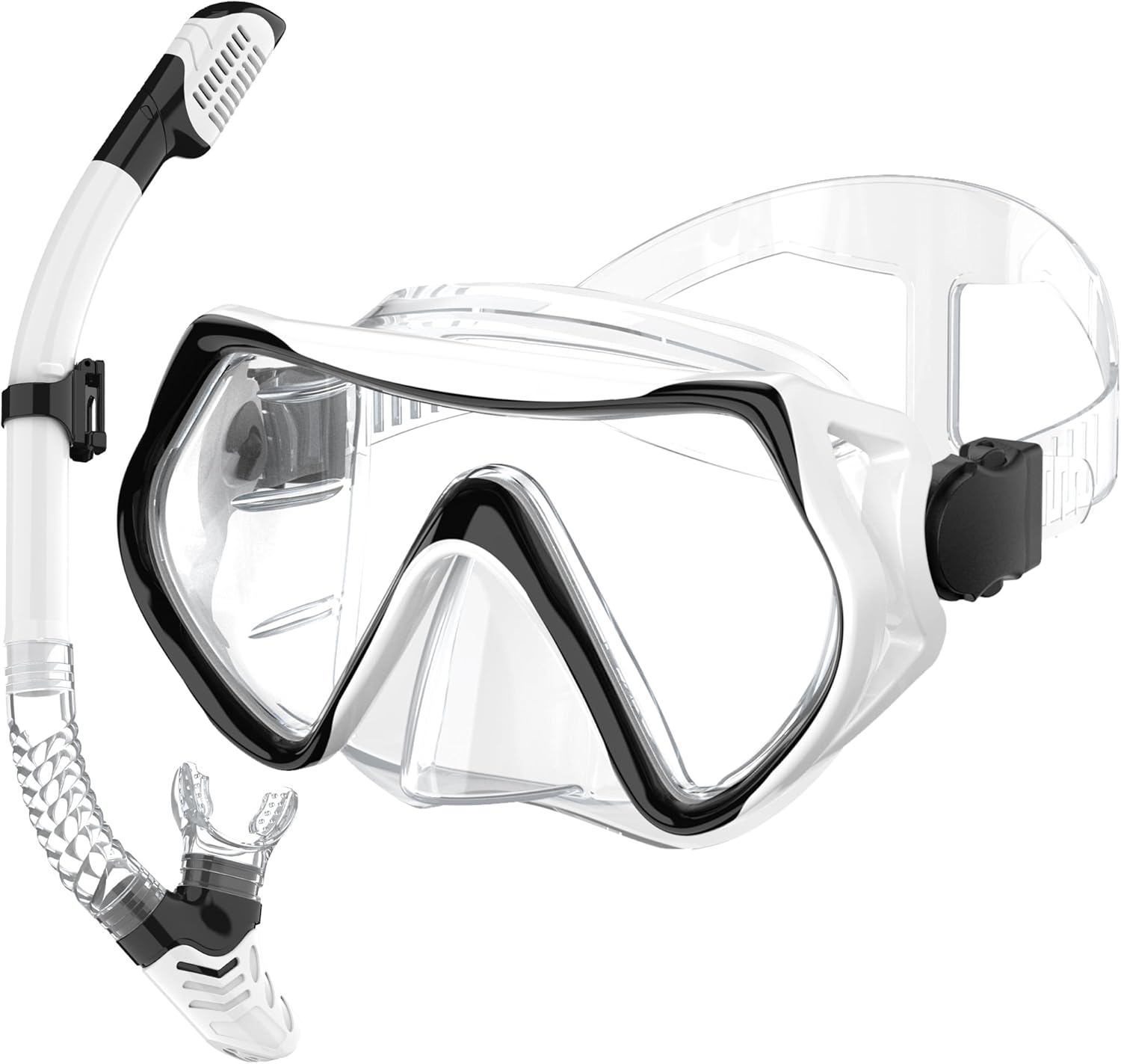 180 Panoramic Anti-Fog Snorkel Set - Free Breathing & Diving