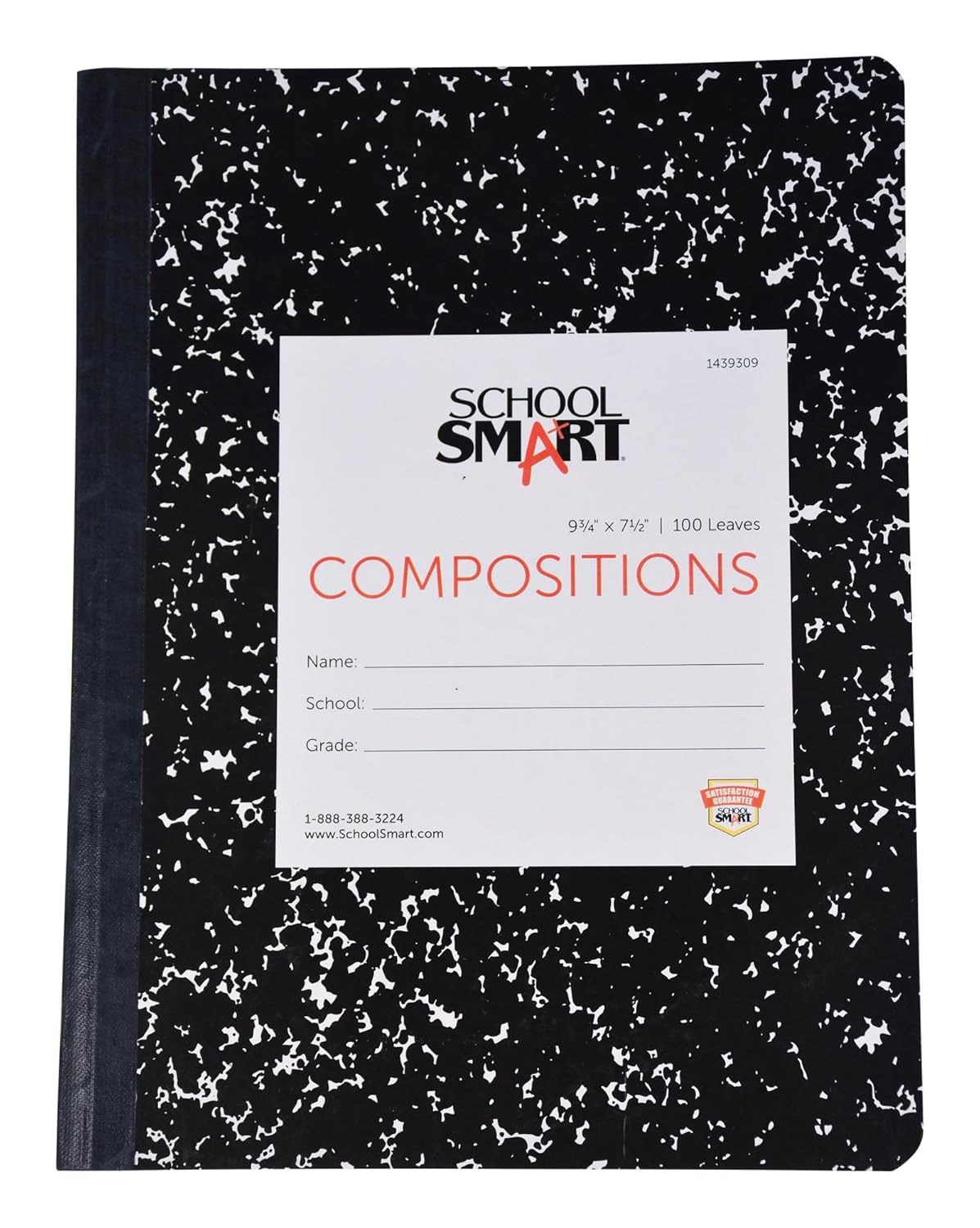 School Smart Ruled Composition Book - durable cover