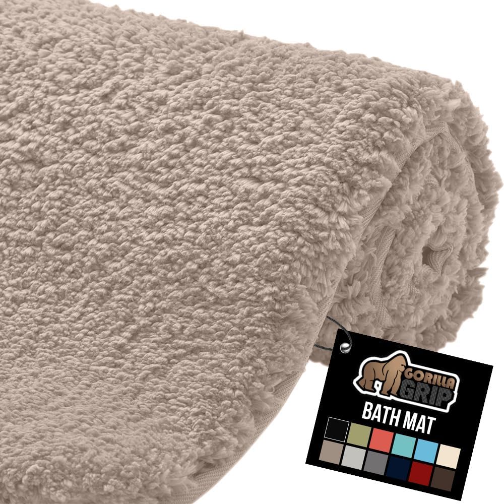 GORILLA GRIP Premium Luxury Bath Rug, Soft and Absorbent Mat