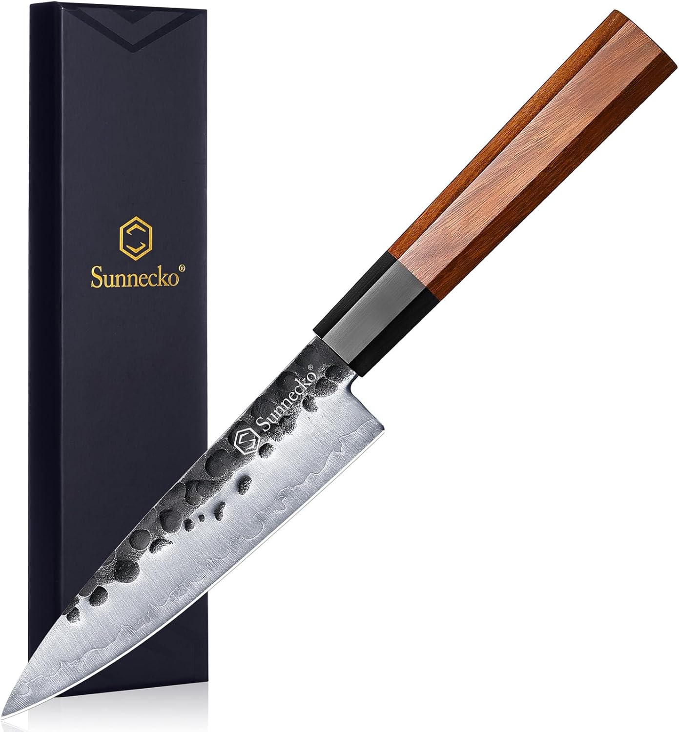 Sunnecko Kitchen Knife Sharp 5.5 Inch Paring Knife for Chefs