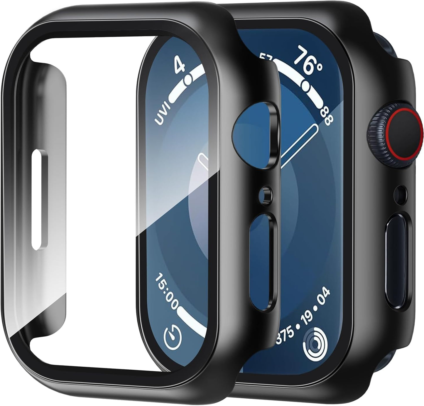 2 Pack Black Watch SE 2/Series 6 Case w/ Screen Protector