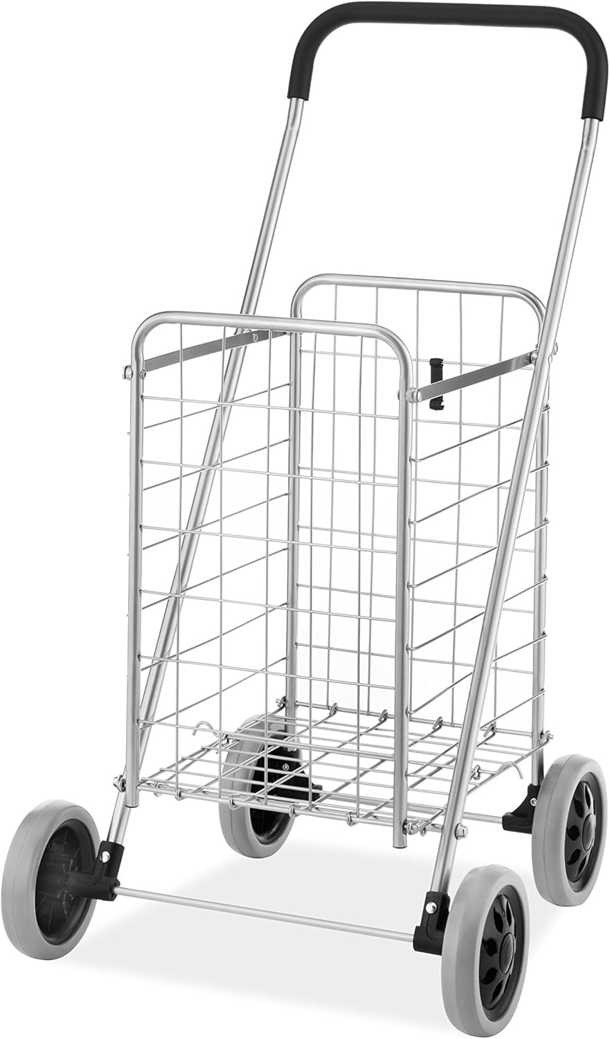 Whitmor Utility Shopping Cart - Durable Folding Design for Easy Use