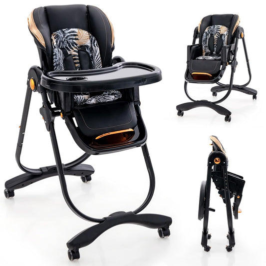 Foldable Baby High Chair for 6-36 Months