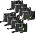 GREENCYCLE Compatible TZe-355 24mm White on Black Label Tape - Durable