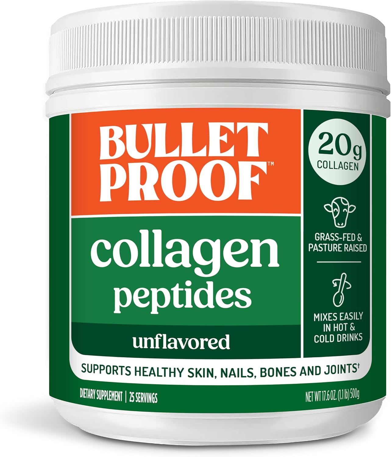 Bulletproof Unflavored Collagen Peptides for Skin and Joints