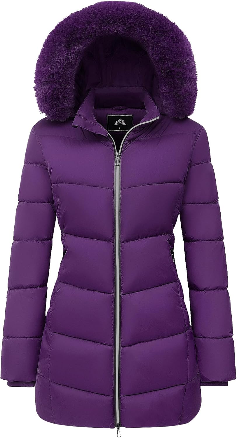 MOERDENG Women's Winter Windproof Warm Down Coats for Style