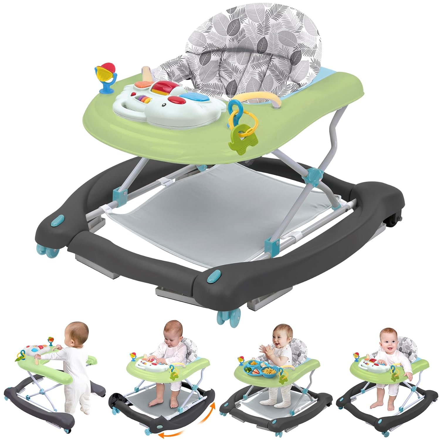 Foldable Baby 5-in-1 Activity Walker for Growth and Fun