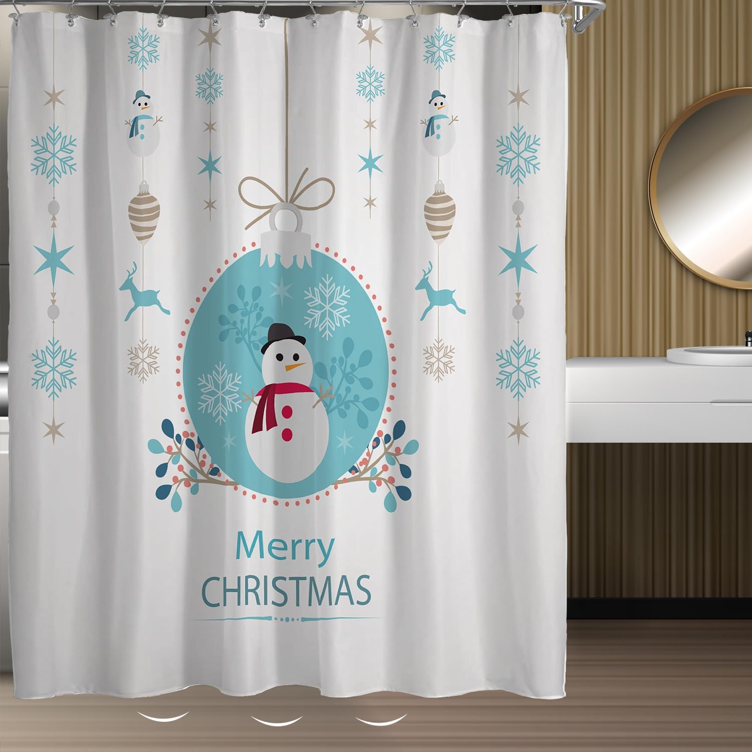 Winter Wonderland Shower Curtain Liner