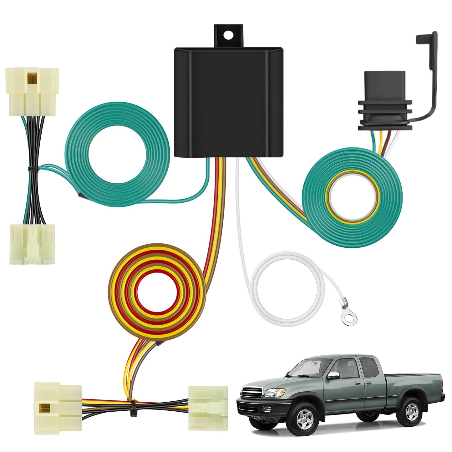 Nilight 4 Pin Trailer Wiring Harness Kit for Toyota Pickup Tacoma
