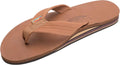 Rainbow Sandals Men's Leather Double Layer with Arch Wide Strap