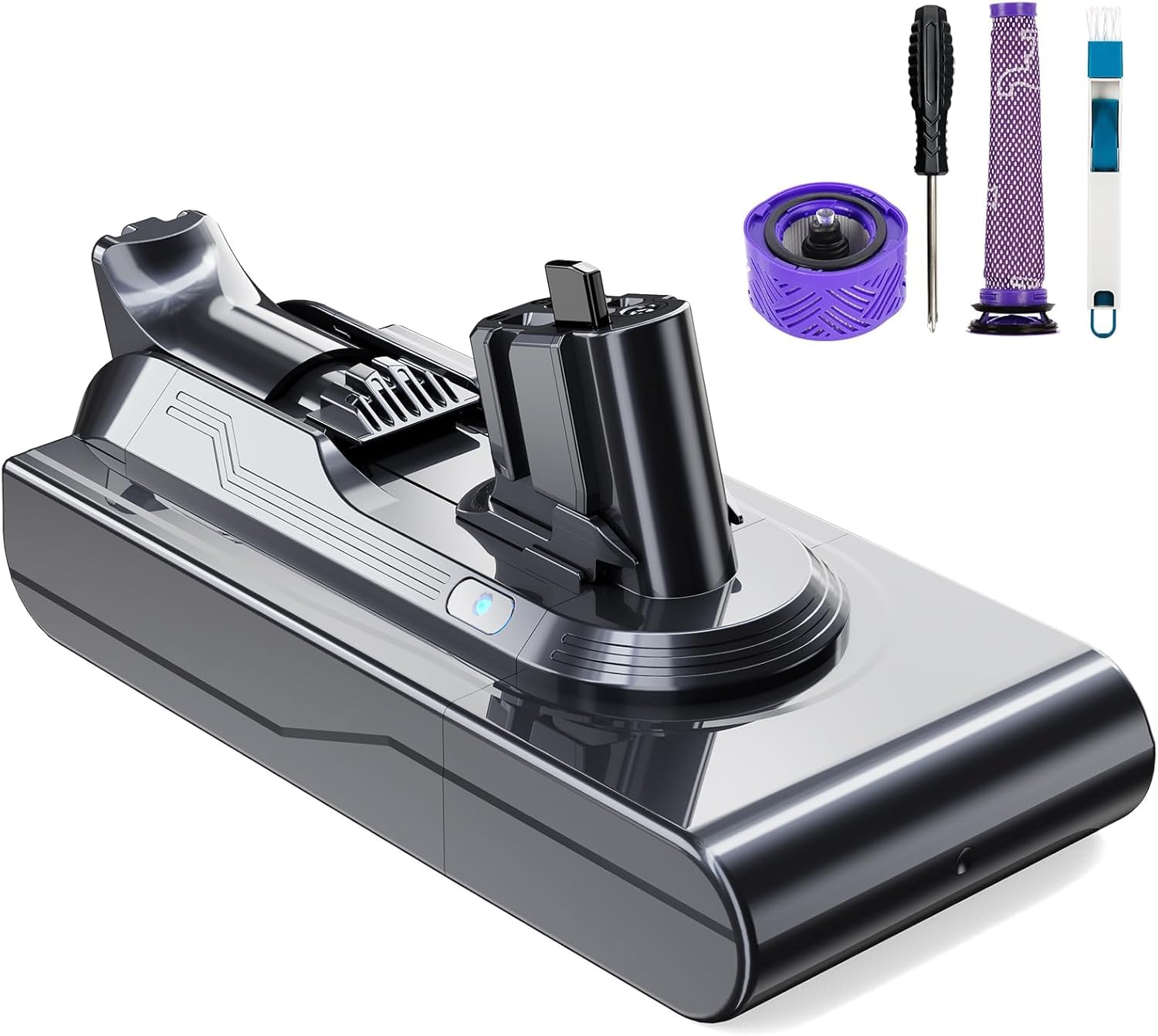 Enhance Cleaning Performance with P.TOULTEK 8000mAh Click-in Battery