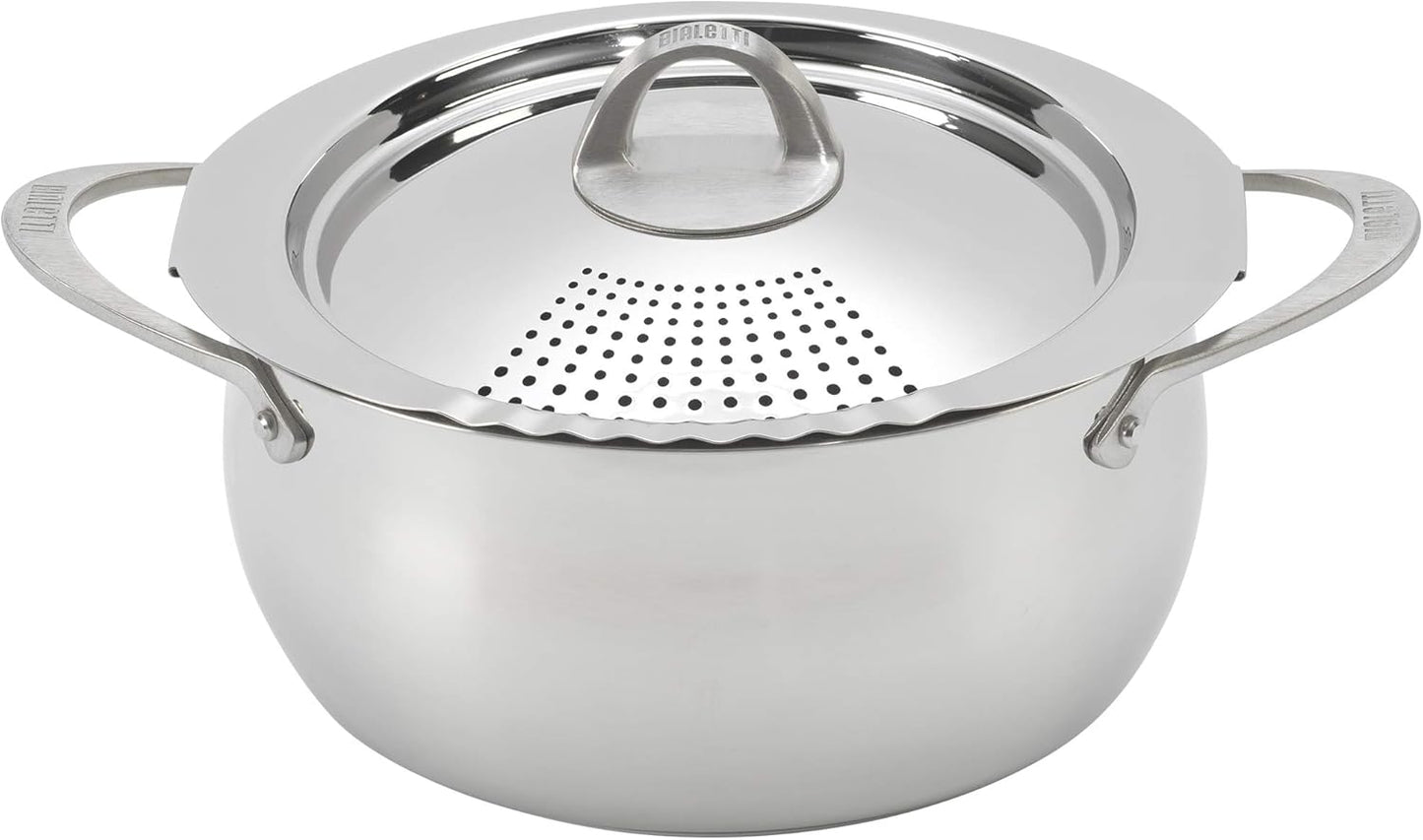 Bialetti Long Pasta Pot - Strain & Cook Effortlessly!