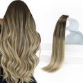 Sunny Hair Tape in Hair Extensions Dark Brown Ombre 18in - Natural