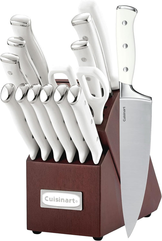 Cuisinart 15-Piece Knife Set with Block for Culinary Excellence