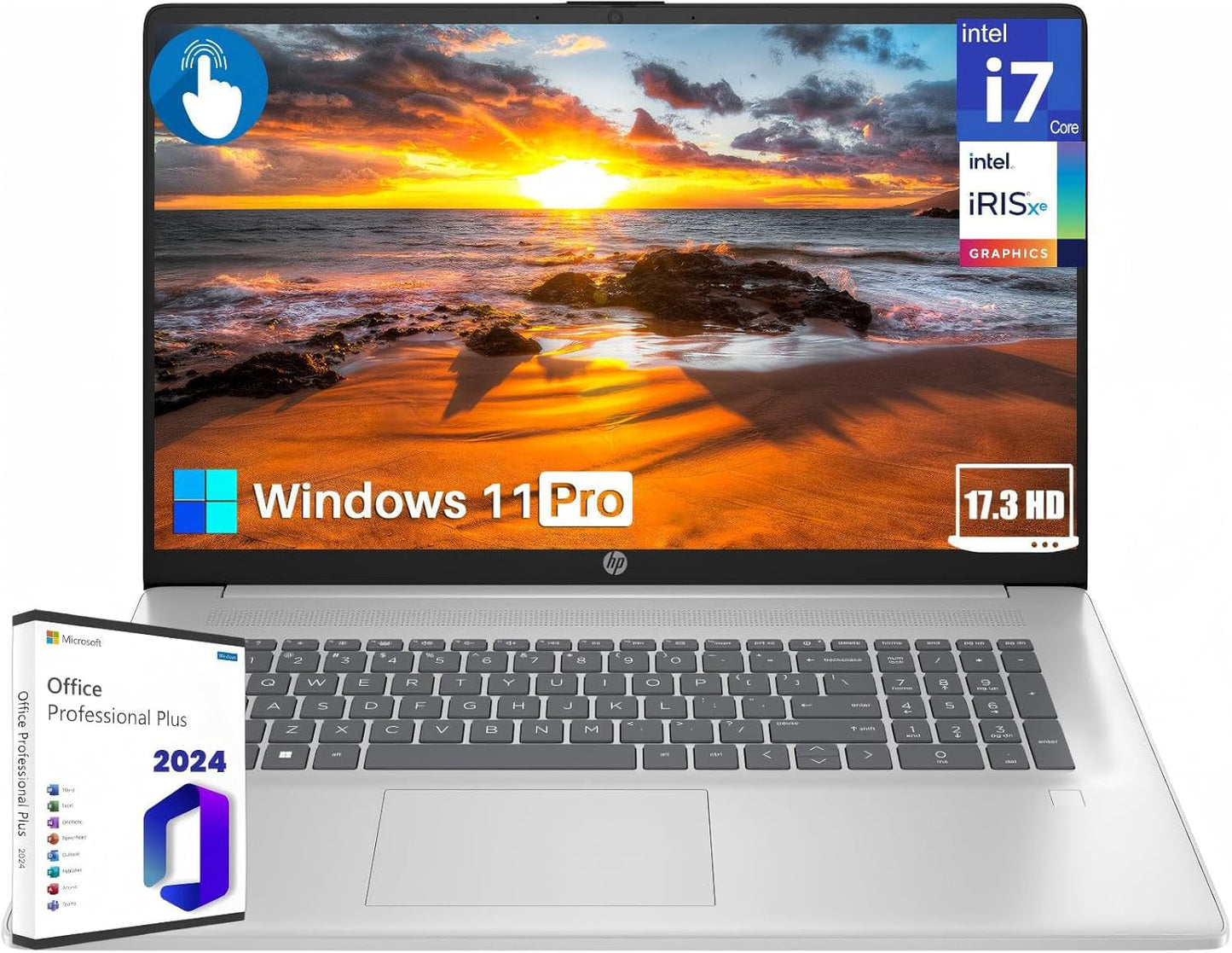 HP 17 Business Laptop: 10-Core i7, 32GB RAM, 1TB SSD
