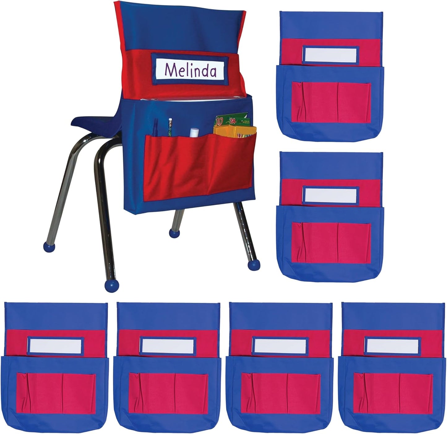 Chairback Buddy Pocket Chart Set for Classroom Organization
