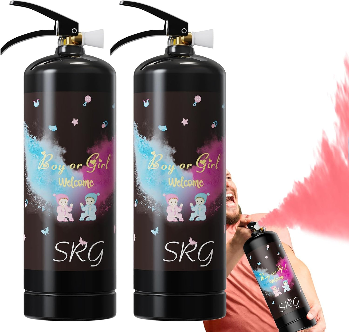 Giant Gender Reveal Fire Extinguisher Color Blaster for Parties