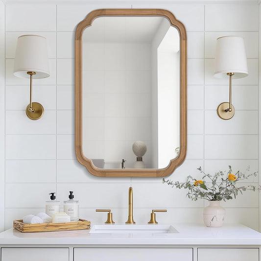WallBeyond 20x30 Rounded Corner Arch Wall Mirror for Home Decor