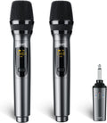 Wireless Handheld Microphone System - Rechargeable Dual Mics