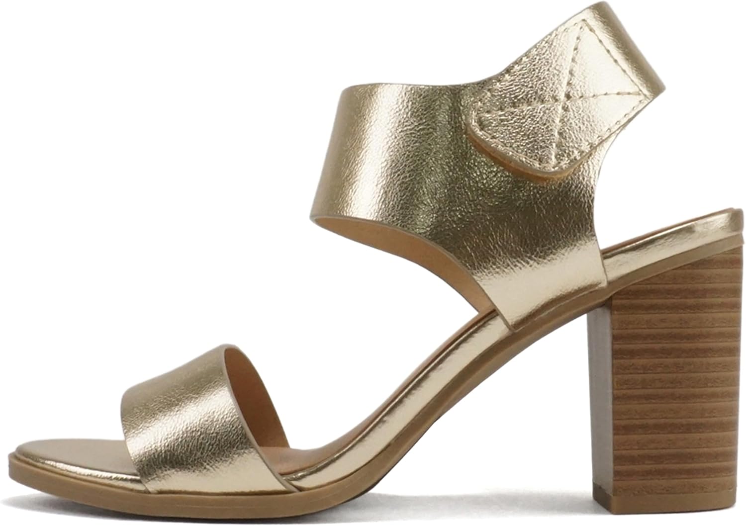 Soda Wait-A Women Open Round Toe Chunky Heel Dress Sandals