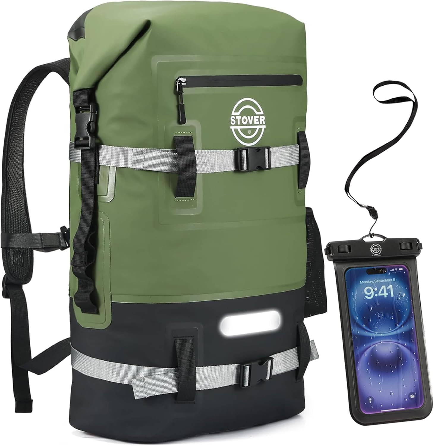 STOVER Waterproof Backpack for Kayaking, Hiking, and Travel