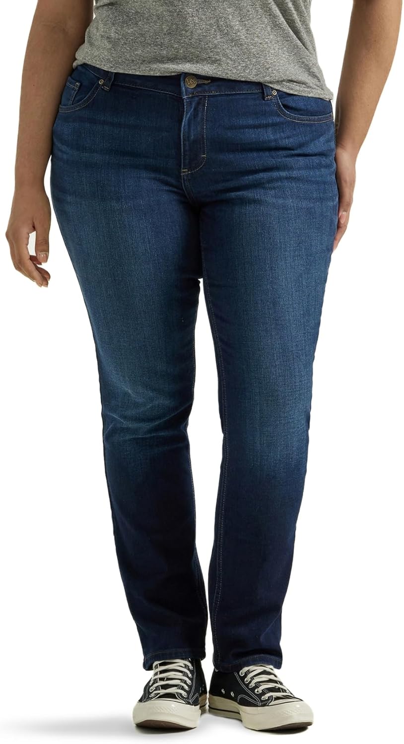 Lee Women's Petite Legendary Mid Rise Straight Leg Jeans Review