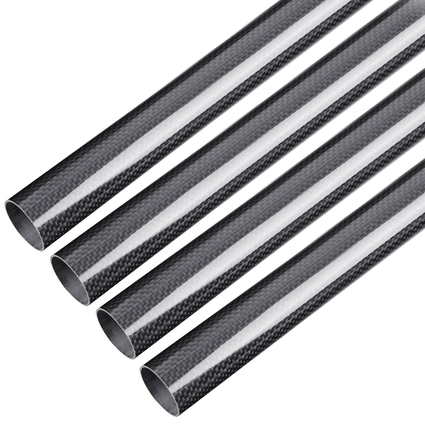 ARRIS 4PCS 37mm x 40mm x 500mm Carbon Fiber Tube for Projects