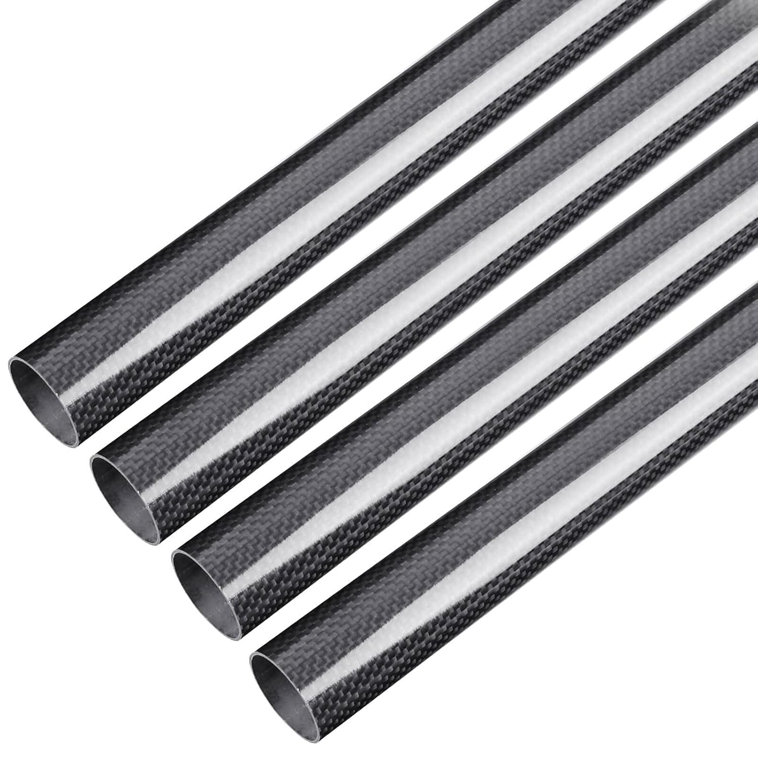 ARRIS 4PCS 37mm x 40mm x 500mm Carbon Fiber Tube for Projects