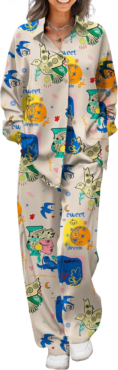 Ekouaer Womens Satin Silky Pajama Set for Ultimate Comfort
