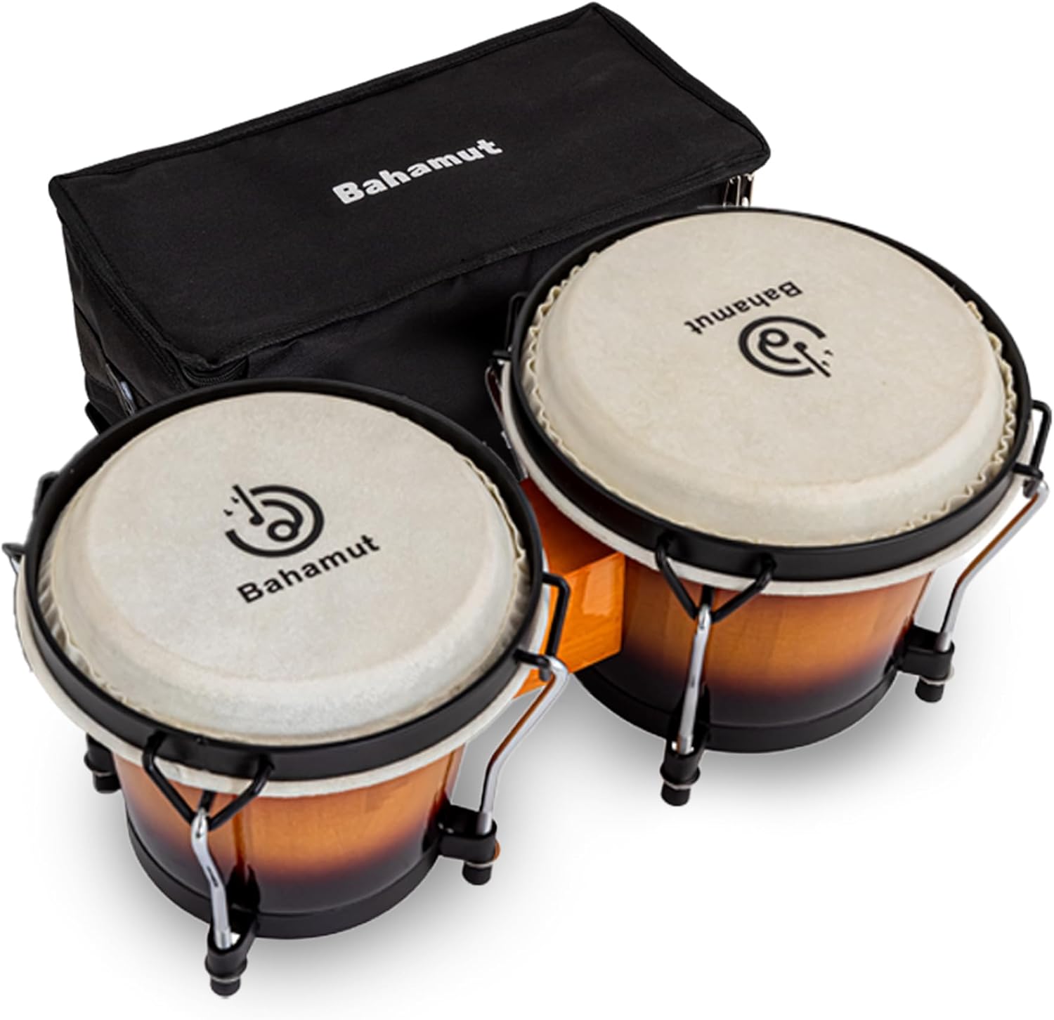 BAHAMUT Bongo Drum Set for Beginners with Waterproof Bag
