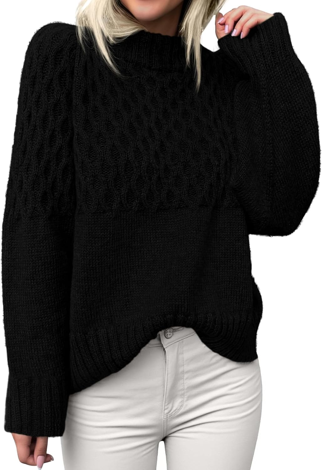 Oversized Sweaters for Women - Cute Cable Knit Pullover Tops