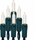 200 LED Warm White Christmas Lights 66ft Green Wire - Reliable Outdoor